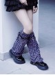 Cross Pendant Landmine Girl Subculture Harajuku Style Handmade Small Plaid Sweet Lolita Long Tube Leg Covers