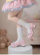 Gift For Lovers Series Fairytale Style Bowknot Round Toe Shallow Mouth Mary Jane Sweet Lolita PU Leather Shoes