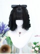 Delicate Pearl Series Two Dimensional Anime Roman Volume Ponytail Black Hair Elegant Classic Lolita Full Head Wigs