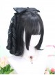 Delicate Pearl Series Two Dimensional Anime Roman Volume Ponytail Black Hair Elegant Classic Lolita Full Head Wigs