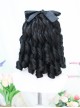 Delicate Pearl Series Two Dimensional Anime Roman Volume Ponytail Black Hair Elegant Classic Lolita Full Head Wigs