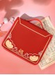 Awakening Lion Mahjong Series Exquisite Good Luck Fortune Chinese Style Cute Stuffed Lion Embroidery Crossbody Bag