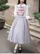 Marsha College Series Pink Gray Cute Sweet School Lolita Fake Two Pieces Long Sleeves Suspender Dress