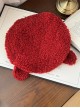 Furry Series Autumn Winter Daily Versatile Lamb Puppy Ears Sweet Lolita Round Lambswool Beret