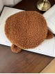 Furry Series Autumn Winter Daily Versatile Lamb Puppy Ears Sweet Lolita Round Lambswool Beret