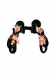 Integrated Lazy Hairband Beautiful Orange Pink Pomegranate Flower Hairpin Chinese Style Classic Lolita Hair Bun Wig Hairband