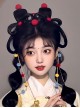 Ancient Chinese Style Elegant Oriental Aesthetics Hanfu Hairstyle Tang Dynasty Woman Hair Bun Wig