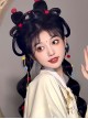 Ancient Chinese Style Elegant Oriental Aesthetics Hanfu Hairstyle Tang Dynasty Woman Hair Bun Wig