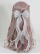 French Elegant Romantic Fairy Style Soft Mesh Yarn Bowknot Versatile Classic Lolita Fish Mouth Clip Hairpin