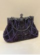 Stylish Sequin Bead Embroidery Banquet Dress Cheongsam Gorgeous And Elegant Shoulder Crossbody Classic Handbag