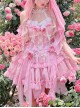 Gem Princess Series Sweet Girly Jacquard Rose Garden Everlasting Flower Lace Fishbone Sweet Lolita Sleeveless Dress