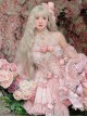 Gem Princess Series Sweet Girly Jacquard Rose Garden Everlasting Flower Lace Fishbone Sweet Lolita Sleeveless Dress