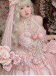 Gem Princess Series Sweet Girly Jacquard Rose Garden Everlasting Flower Lace Fishbone Sweet Lolita Sleeveless Dress