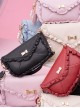 Confession Letter Cute Series Sweet Bowknot Ruffles Sweet Lolita small version Lady Crossbody Handbag