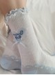 Spring Summer Thin Lace Bowknot Polka Dot Cordiform Comfortable Breathable Versatile Cotton Sweet Lolita Socks