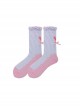 Spring Summer Thin Lace Bowknot Polka Dot Cordiform Comfortable Breathable Versatile Cotton Sweet Lolita Socks