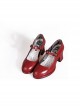 Karen's Dream Series Retro Simple Elegant Basic Daily Versatile High Heel Lolita Shoes