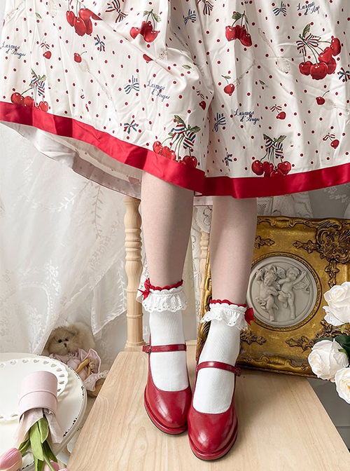 Karen's Dream Series Retro Simple Elegant Basic Daily Versatile High Heel Lolita Shoes