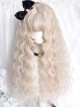 Cupid Series Gentle Off White Fluffy Wool Curly Flat Bangs Sweet Cute Doll Like Lolita Long Wig