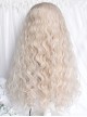 Cupid Series Gentle Off White Fluffy Wool Curly Flat Bangs Sweet Cute Doll Like Lolita Long Wig