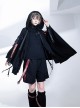 Inscriptionless Blade Series Functional Wasteland Style Black Ouji Fashion Handsome Long Sleeves Shirt Hooded Coat Cardigan Suit