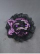 Dark Gothic Style Handmade Lace Bowknot Black Purple Retro Gorgeous Lolita Top Hat