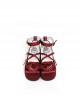 Deep Sleep Dream Series Cute Versatile Love Bowknot Satin Platform Round-Toe Sweet Lolita Shoes