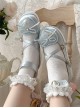 Deep Sleep Dream Series Cute Versatile Love Bowknot Satin Platform Round-Toe Sweet Lolita Shoes