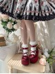 Deep Sleep Dream Series Cute Versatile Love Bowknot Satin Platform Round-Toe Sweet Lolita Shoes