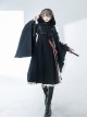 Inscriptionless Blade Series Autumn Functional Style Spliced Irregular Belt Ouji Fashion Black Sleeveless Dress JSK