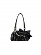 Runaway Moon Series Sweet Bowknot Pearl Elegant Hot Girl Style Commuting Handheld Armpit Lolita Bag