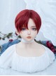 Sea King Red Handsome Fluffy Simulation Ouji Fashion Short Straight Hair Full Head Wig