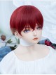 Sea King Red Handsome Fluffy Simulation Ouji Fashion Short Straight Hair Full Head Wig