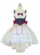 Fairy Tale Overture Series Snow White Princess Fishbone Girdle Large Tail Slim Fit Sweet Lolita Sleeveless Dress JSK