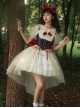 Fairy Tale Overture Series Snow White Princess Fishbone Girdle Large Tail Slim Fit Sweet Lolita Sleeveless Dress JSK