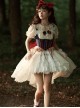 Fairy Tale Overture Series Snow White Princess Fishbone Girdle Large Tail Slim Fit Sweet Lolita Sleeveless Dress JSK