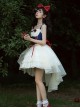 Fairy Tale Overture Series Snow White Princess Fishbone Girdle Large Tail Slim Fit Sweet Lolita Sleeveless Dress JSK