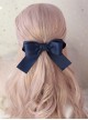 Princess Style Hair Accessory Large Spring Clip Double Layer Satin Bowknot Retro Elegant Sweet Lolita Hairpin