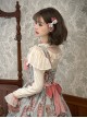 Bear Doll Wall Series Stand Collar V Shape Ruffles Lace Velvet Ribbon Bowknot Sweet Lolita Long Sleeves Shirt