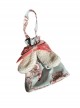 Bear Doll Wall Series Daily Pink Green Print Drawstring Cute Lamb Ear Bowknot Sweet Lolita Handbag