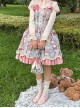 Bear Doll Wall Series Daily Pink Green Print Drawstring Cute Lamb Ear Bowknot Sweet Lolita Handbag