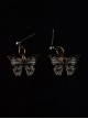 Handmade Drip Oil Sealing Layer Exquisite Simulated Versatile Butterfly Dark Subculture Gothic Lolita Ear Studs