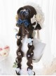 Insomnia Girl Series Soft Girl Gentle Elegant Chocolate Brown Long Curly Hair Flat Bangs Classic Lolita Full Head Wig