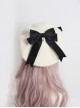 Japanese Style Sweet Girly Wool Autumn Winter Warm Handmade Fur Ball Bowknot Sweet Lolita Painter Hat Beret