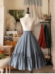 Forest Basket Series Spring Autumn Elegant Versatile Vintage Classic Lolita Petal Ruffles Skirt SK