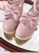 Wood Grain Humanoid Girl Series Retro Elegant Doll Sense Sweet Lolita Strappy Wood Grain Texture Platform Shoes