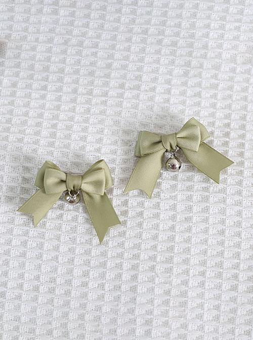 Japanese Style JK Girl Sweet Lolita Cute Versatile Mini Bell Bowknot Hairpin Bangs Clip Side Clip