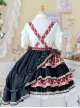 Singing Costume Series Vitality Girl Idol Plaid Ribbon Bowknot Sweet Lolita Short Sleeves Shirt Skirt Full Set