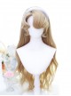 Roselle Series Golden Gorgeous Noble Oil Painting Style Side Parted Bangs Natural Simulated Long Curls Hair Classic Lolita Wig