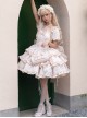 Puff Rose Series Princess Fluffy Ruffled Ballet Style Doll Sense Sweet Lolita Bowknot Tail Puff Sleeves Dress OP